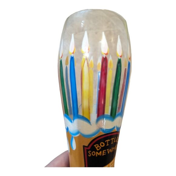 LOLITA Birthday Pilsner Style 22 oz GLASS Hand painted - Picture 5 of 16